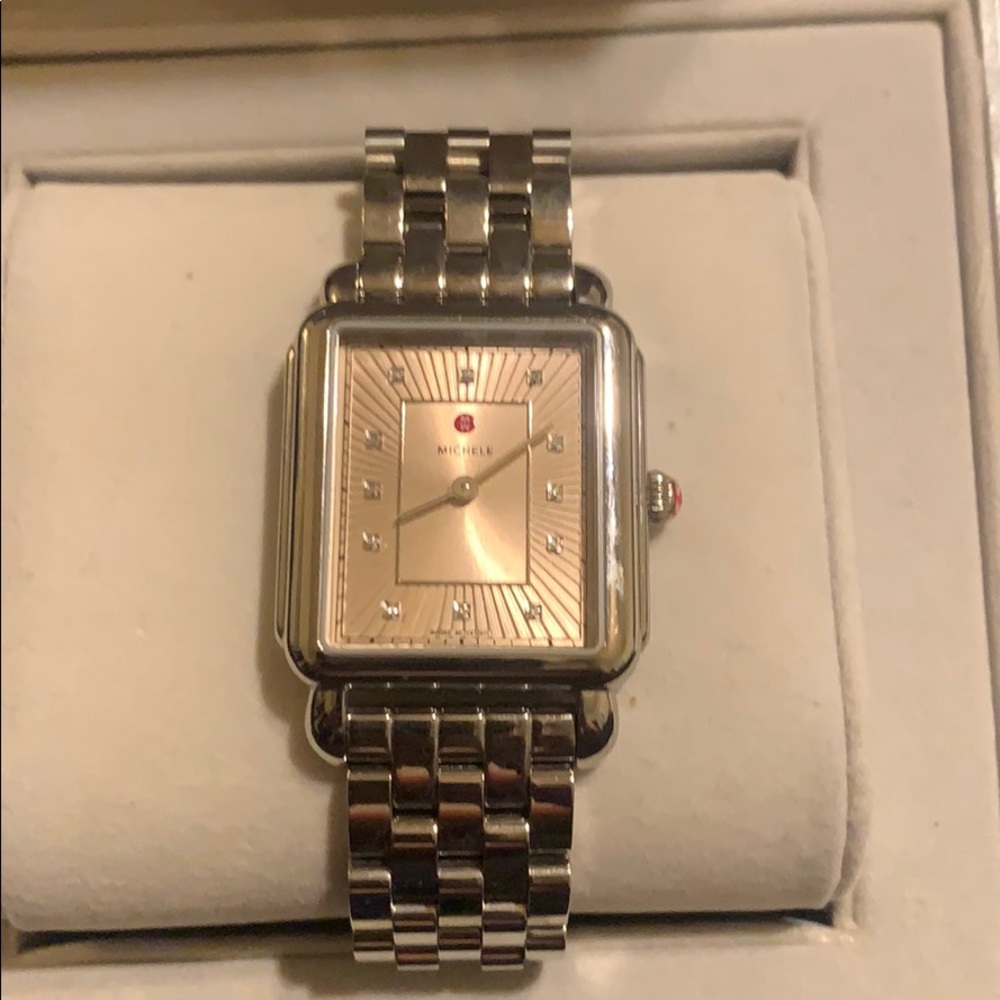 Michele deco lol diamond bracelet watch